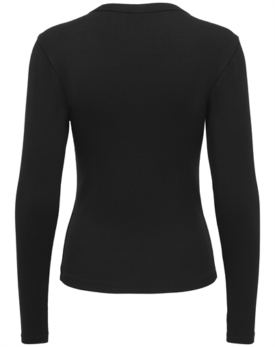 Only - ONLRiley V Neck Top - Black